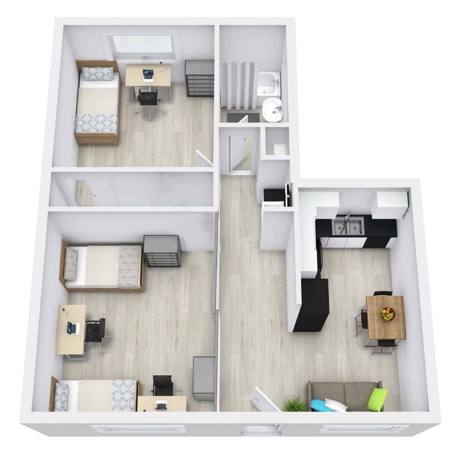 Floor Plans | Capri Student Apartments at Isla Vista